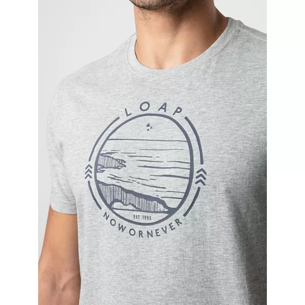  Herren-T-Shirt LOAP BOWIE GRAUE HIGHLIGHTS 