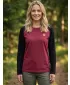 Frauen t -Shirt mit langen Ärmeln SAM 73 TIA WT 833 DUNKELROSA