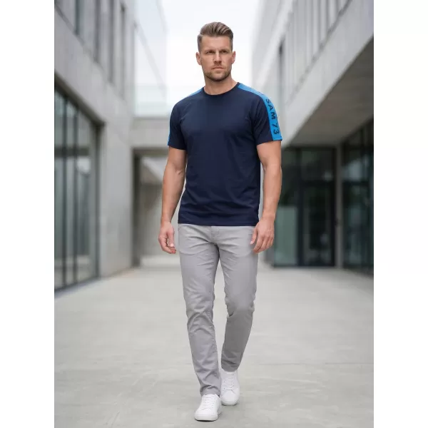  Herren t -Shirt mit kurzen Ärmeln SAM 73 BONO MT 782 DUNKELBLAU 