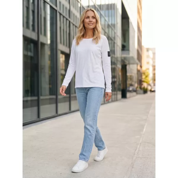  Frauen t -Shirt mit langen Ärmeln SAM 73 VIRGINIA WT 832 WEIß 