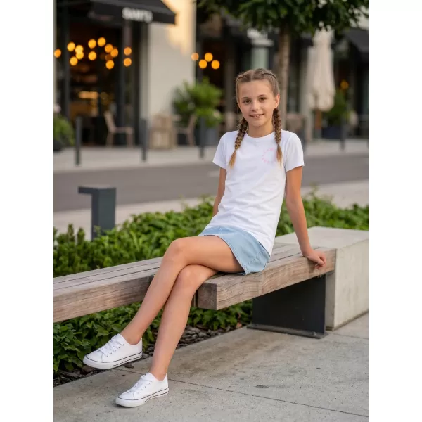  Girl's T -Shirt mit kurzen Ärmeln SAM 73 LEONI GT 553 WEIß 