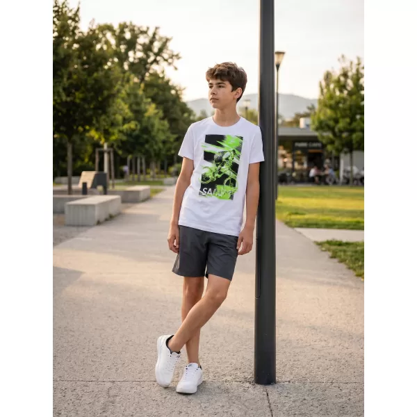  Boy T -Shirt mit kurzen Ärmeln SAM 73 LEO BT 550 WEIß 