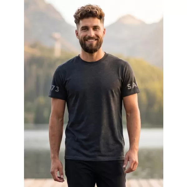  Herren t -Shirt mit kurzen Ärmeln SAM 73 MATTHEW MT 779 SCHWARZ 