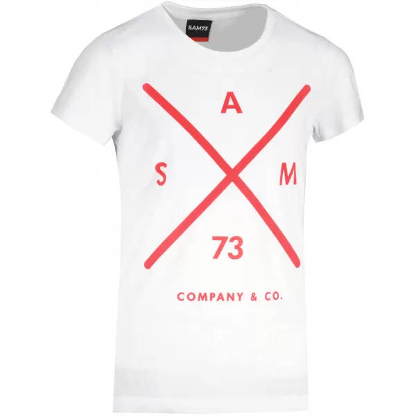  Girl's T -Shirt mit kurzen Ärmeln SAM 73 CAROLINE GT 554 WEIß 
