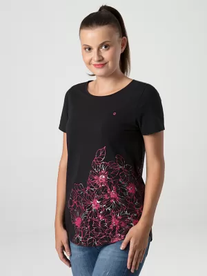 Damen-T-Shirt LOAP ABANA SCHWARZ