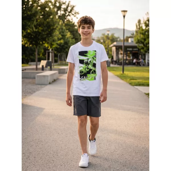  Boy T -Shirt mit kurzen Ärmeln SAM 73 LEO BT 550 WEIß 