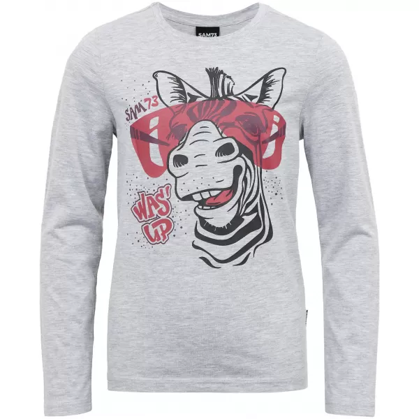  Girl's T -Shirt mit langen Ärmeln SAM 73 AGNES GT 555 HELLGRAU 