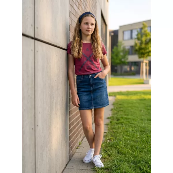  Girl's T -Shirt mit kurzen Ärmeln SAM 73 CAROLINE GT 554 DUNKELROSA 