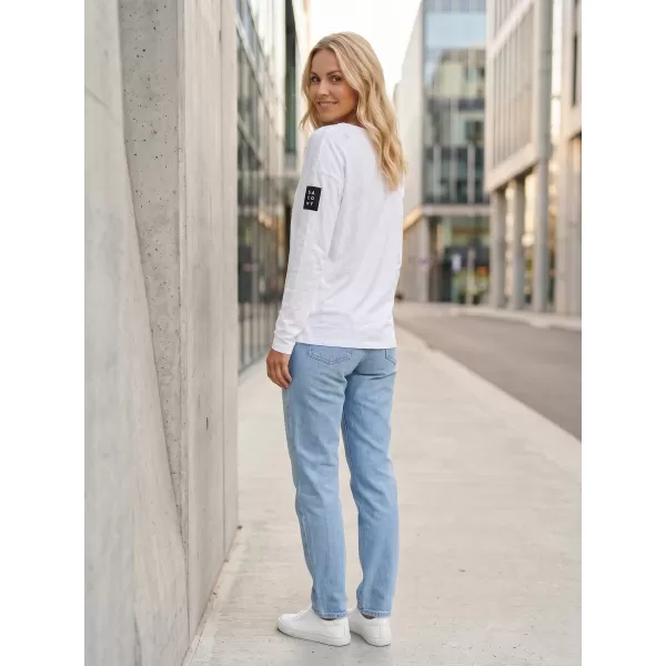  Frauen t -Shirt mit langen Ärmeln SAM 73 VIRGINIA WT 832 WEIß 