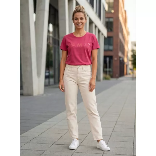  Frauen t -Shirt mit kurzen Ärmeln SAM 73 JOHANNA WT 835 DUNKELROSA 