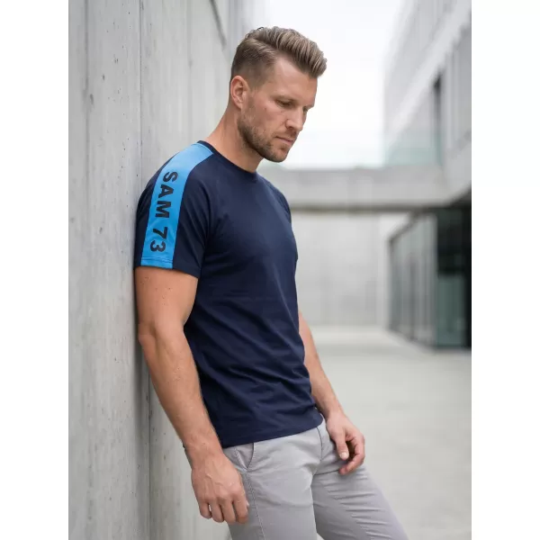  Herren t -Shirt mit kurzen Ärmeln SAM 73 BONO MT 782 DUNKELBLAU 