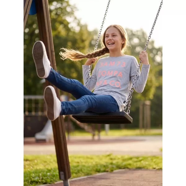  Girl's T -Shirt mit langen Ärmeln SAM 73 KAT GT 557 HELLGRAU 