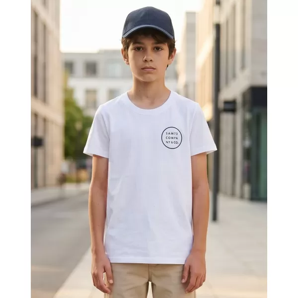  Boy T -Shirt mit kurzen Ärmeln SAM 73 BLAIR BT 551 WEIß 