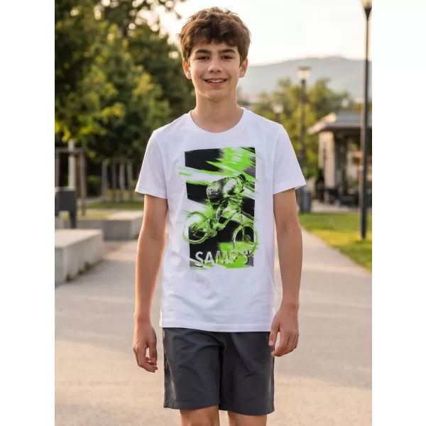  Boy T -Shirt mit kurzen Ärmeln SAM 73 LEO BT 550 WEIß 