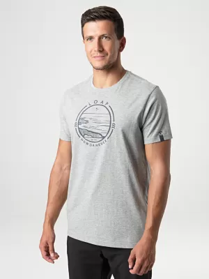 Herren-T-Shirt LOAP BOWIE GRAUE HIGHLIGHTS