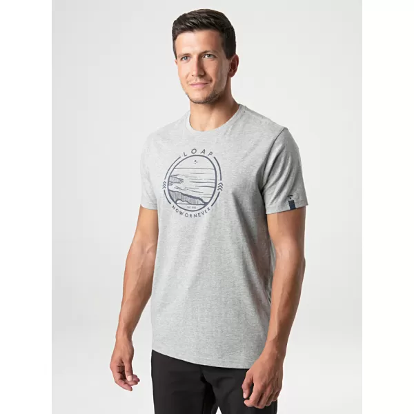  Herren-T-Shirt LOAP BOWIE GRAUE HIGHLIGHTS 