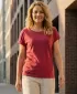Frauen t -Shirt mit kurzen Ärmeln SAM 73 LEAH WT 828 DUNKELROSA