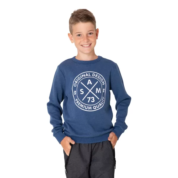  Junge Sweatshirt SAM 73 BRANDON BM 526 BLAU 