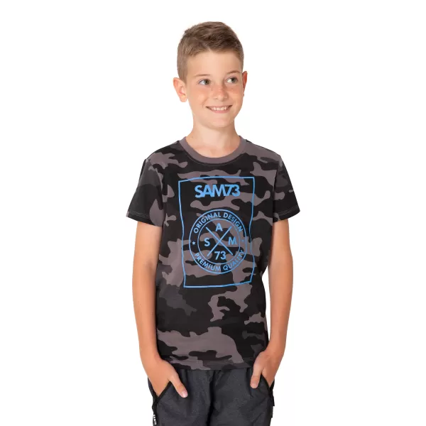  Boy T -Shirt mit kurzen Ärmeln SAM 73 TOBY BT 549 SCHWARZ 