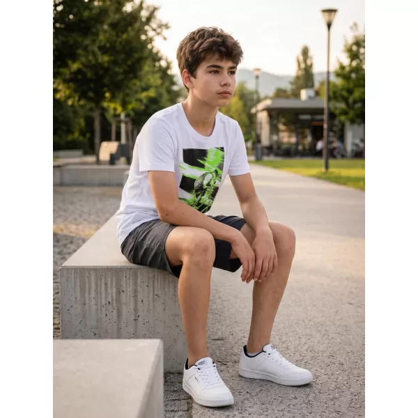  Boy T -Shirt mit kurzen Ärmeln SAM 73 LEO BT 550 WEIß 