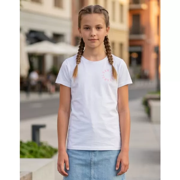  Girl's T -Shirt mit kurzen Ärmeln SAM 73 LEONI GT 553 WEIß 