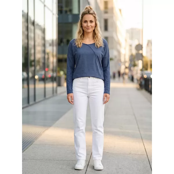  Frauen t -Shirt mit langen Ärmeln SAM 73 SANDRA WT 830 BLAU 