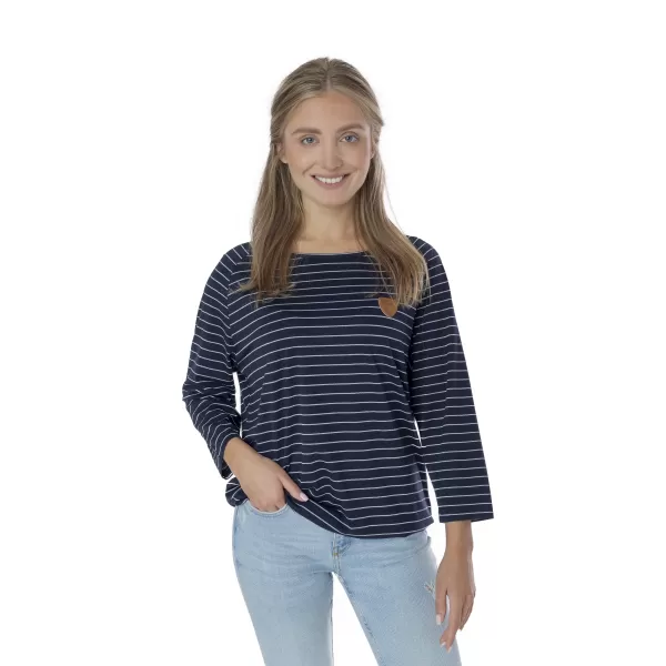  Frauen t -Shirt mit langen Ärmeln SAM 73 PAULA WT 836 DUNKELBLAU 