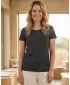 Frauen t -Shirt mit kurzen Ärmeln SAM 73 DAVINA WT 827 SCHWARZ