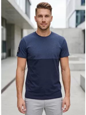 Herren t -Shirt mit kurzen Ärmeln SAM 73 KILLIAN MT 781 BLAU