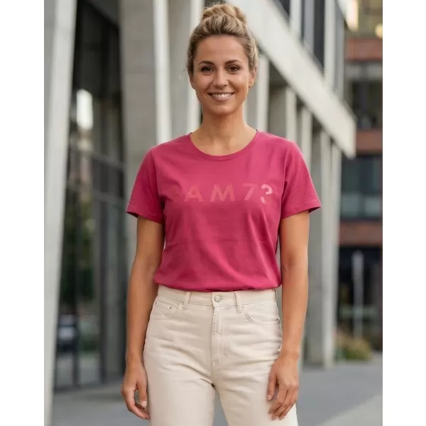  Frauen t -Shirt mit kurzen Ärmeln SAM 73 JOHANNA WT 835 DUNKELROSA 