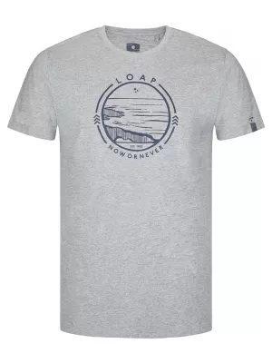 Herren-T-Shirt LOAP BOWIE GRAUE HIGHLIGHTS