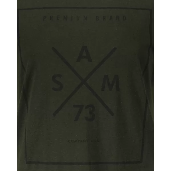  Frauen t -Shirt mit kurzen Ärmeln SAM 73 TANYA WT 826 ARMEE 