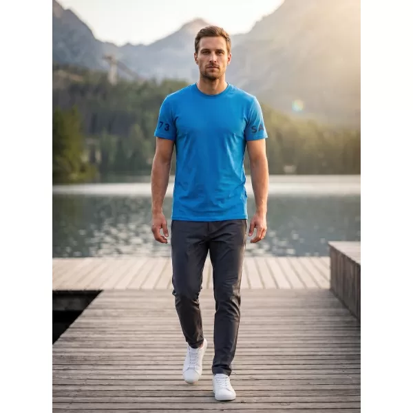  Herren t -Shirt mit kurzen Ärmeln SAM 73 MATTHEW MT 779 HELLBLAU 