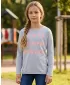 Girl's T -Shirt mit langen Ärmeln SAM 73 KAT GT 557 HELLGRAU
