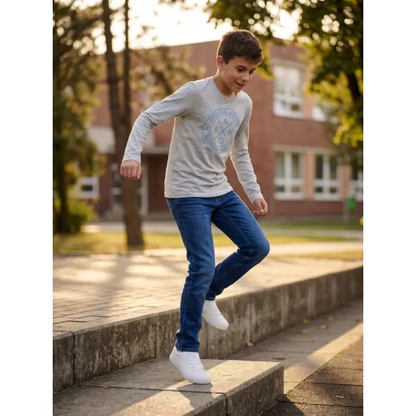  Boy T -Shirt mit langen Ärmeln SAM 73 SASHA BT 552 HELLGRAU 