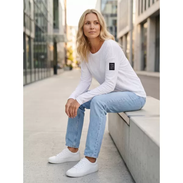  Frauen t -Shirt mit langen Ärmeln SAM 73 VIRGINIA WT 832 WEIß 