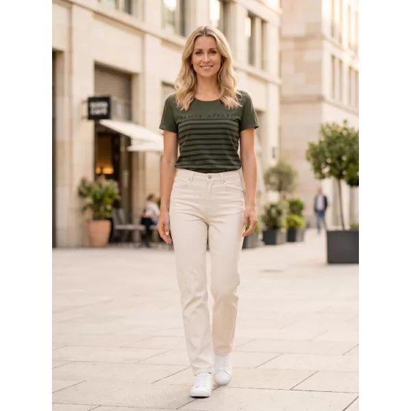  Frauen t -Shirt mit kurzen Ärmeln SAM 73 LANE WT 834 ARMEE 
