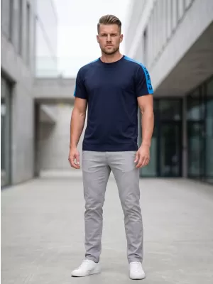 Herren t -Shirt mit kurzen Ärmeln SAM 73 BONO MT 782 DUNKELBLAU