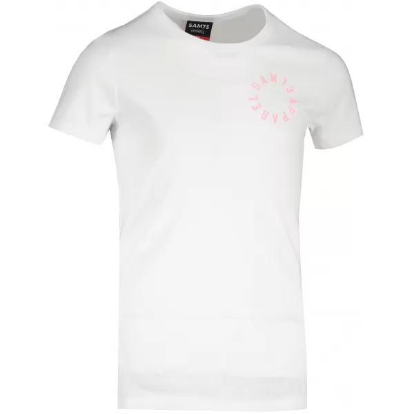  Girl's T -Shirt mit kurzen Ärmeln SAM 73 LEONI GT 553 WEIß 