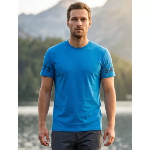  Herren t -Shirt mit kurzen Ärmeln SAM 73 MATTHEW MT 779 HELLBLAU 