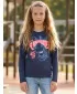 Girl's T -Shirt mit langen Ärmeln SAM 73 AGNES GT 555 BLAU