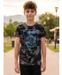 Boy T -Shirt mit kurzen Ärmeln SAM 73 TOBY BT 549 SCHWARZ