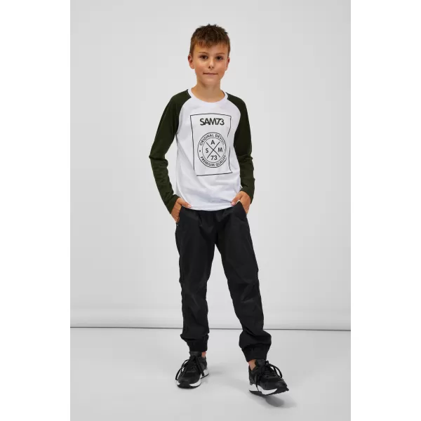  Boy T -Shirt mit langen Ärmeln SAM 73 JACK BT 553 WEIß 