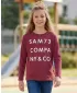 Girl's T -Shirt mit langen Ärmeln SAM 73 KAT GT 557 DUNKELROSA