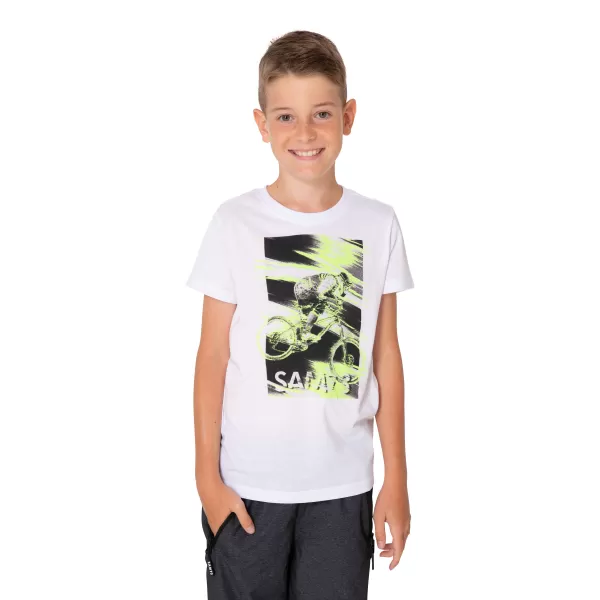  Boy T -Shirt mit kurzen Ärmeln SAM 73 LEO BT 550 WEIß 