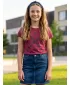 Girl's T -Shirt mit kurzen Ärmeln SAM 73 CAROLINE GT 554 DUNKELROSA