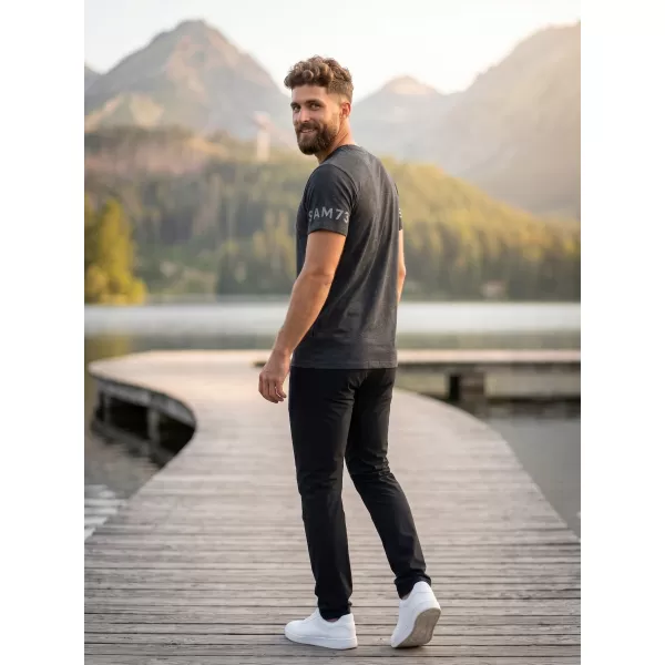  Herren t -Shirt mit kurzen Ärmeln SAM 73 MATTHEW MT 779 SCHWARZ 