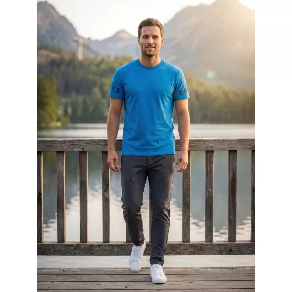  Herren t -Shirt mit kurzen Ärmeln SAM 73 MATTHEW MT 779 HELLBLAU 