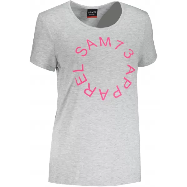  Frauen t -Shirt mit kurzen Ärmeln SAM 73 ARIAS WT 825 HELLGRAU 