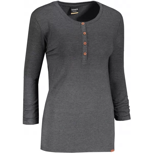  Frauen t -Shirt mit langen Ärmeln SAM 73 ADRIANNE WT 829 SCHWARZ 
